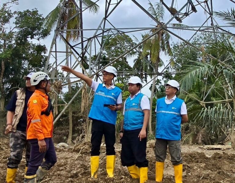 PLN Terus Kebut Siang Malam Perbaiki Jalur Listrik Langsa-Pangkalan Brandan, Penopang Pemulihan Kelistrikan Aceh
