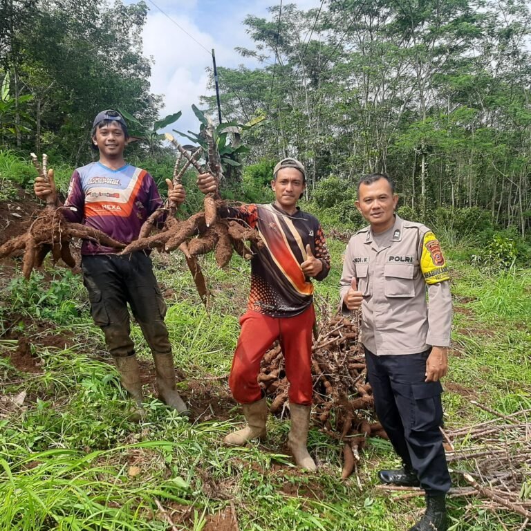 Perkuat Sinergitas, Polsek Sukadana Polres Ciamis Koorkom ke Petani Singkong di Dusun Desa Kolot