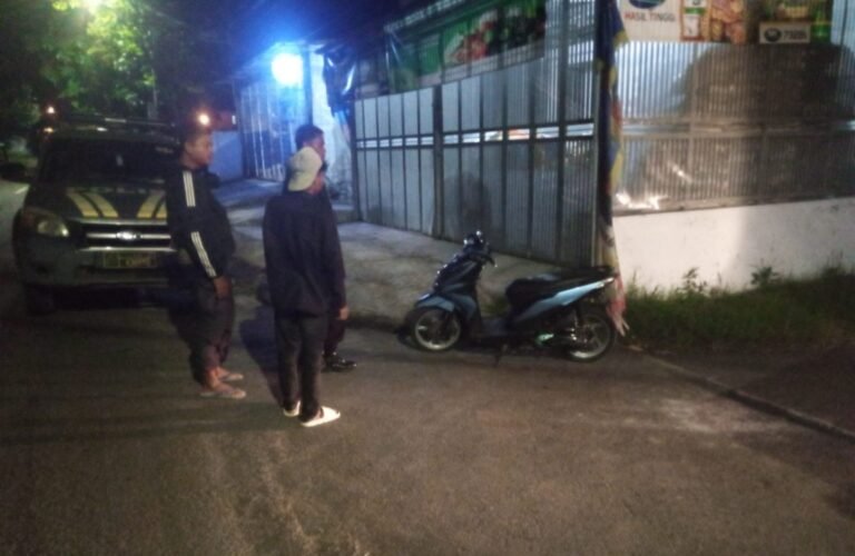 Polsek Wanaraja Bubarkan Balap Liar Dini Hari, Dua Sepeda Motor Diamankan