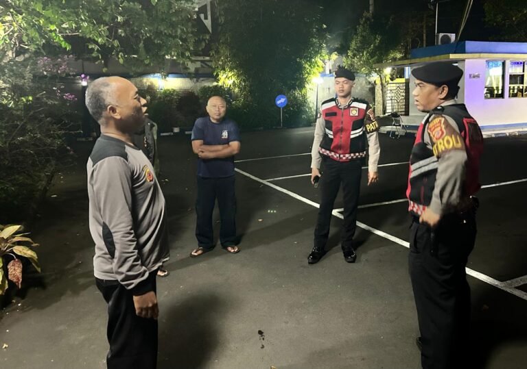 Cipkon di Jam Rawan, Satuan Samapta Polres Ciamis Patroli ke Kawasan Kantor Pajak Ciamis