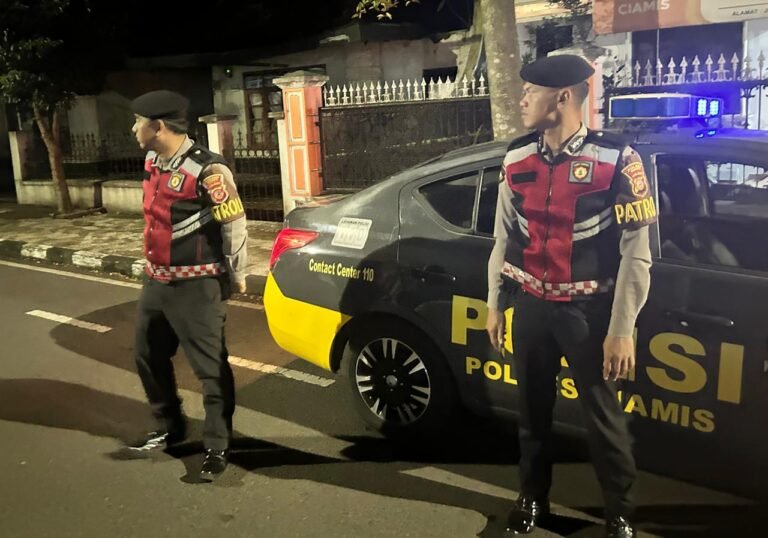 Sat Samapta Polres Ciamis Intensifkan Patroli Biru di Jalur Rawan Kejahatan, Antisipasi Balap Liar dan Ciptakan Rasa Aman