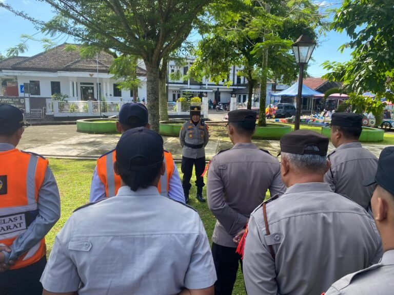Cek Kesiapan Personel Ops Lilin Lodaya 2025, Pos Pam Kawali Apelkan Personel Piket