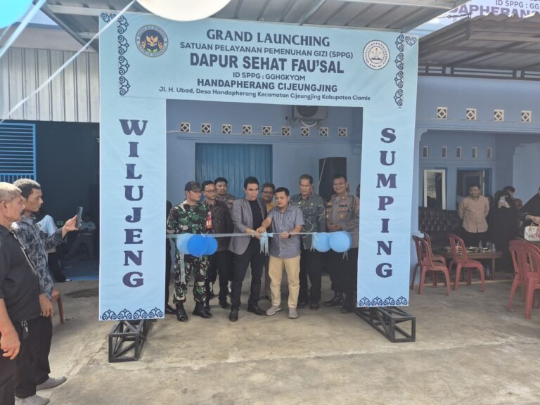 Polsek Cijeungjing Polres Ciamis Turun Langsung Pantau Opening Seremony Dapur Sehat Fa’usal
