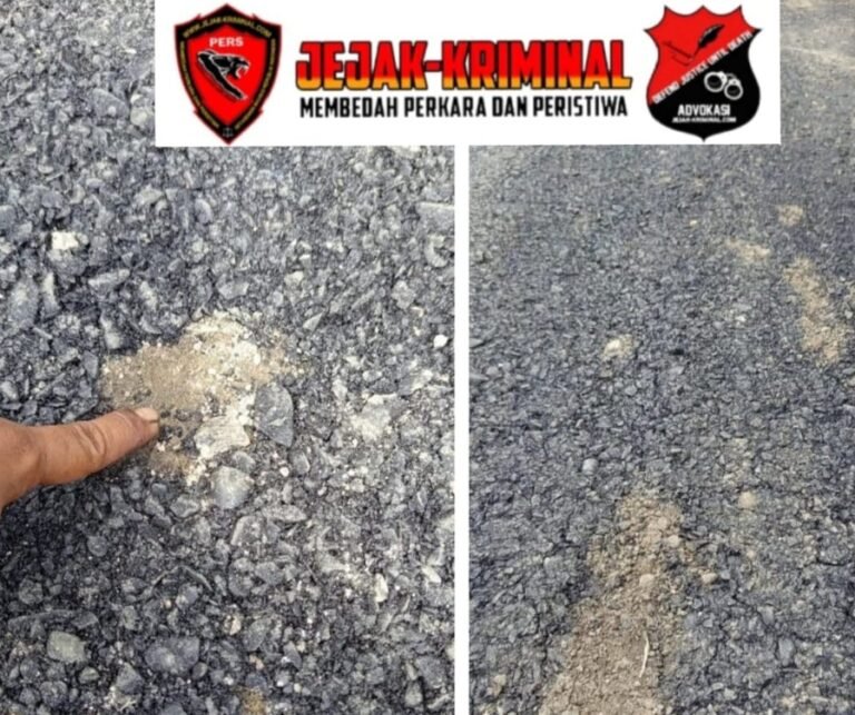 Proyek Pengaspalan Hotmix Dinas PUPR Kota Tebingtinggi Asal Jadi, Masyarakat Kelurahan Persiakan Mengeluh