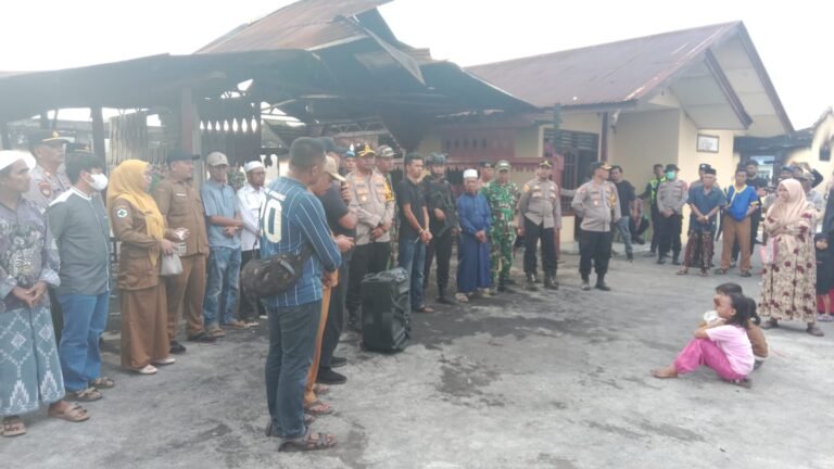 Polres Madina Amankan Kembali Terduga Bandar Narkoba yang Sempat Kabur, Kapolres Pimpin Dialog Bersama Warga