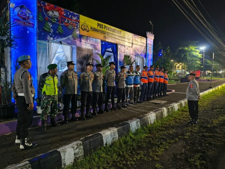 Cek Kesiapan Personel Ops Lilin Lodaya 2025, Pos Pam Kawali Apelkan Personel Piket di Malam Hari