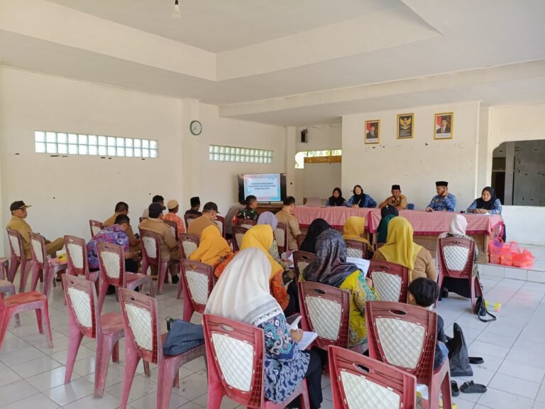 Perkuat Sinergitas, Polsek Lakbok Polres Ciamis Koorkom Bersama Warga Purwajaya di Acara P4K