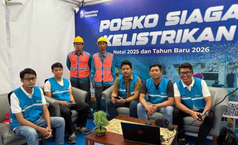 PLN Banjar Kota Siagakan Posko dan 56 Personel Amankan Listrik Natal 2025 dan Tahun Baru