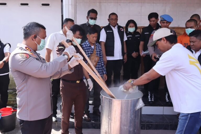 Mantap Polres Asahan Musnahkan 8,8 Kilogram Sabu, Kapolres Tegaskan Komitmen Perang Terhadap Narkoba