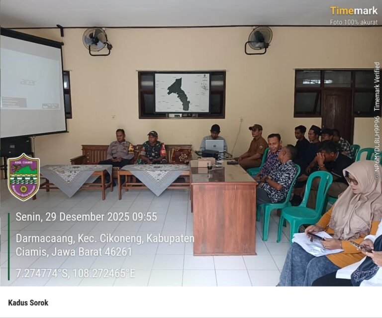 Polsek Cikoneng Polres Ciamis Hadiri Ekspos Pemutakhiran Data SDGs Desa Darmacaang, Wujud Peran Polri Dukung Pembangunan dan Kamtibmas