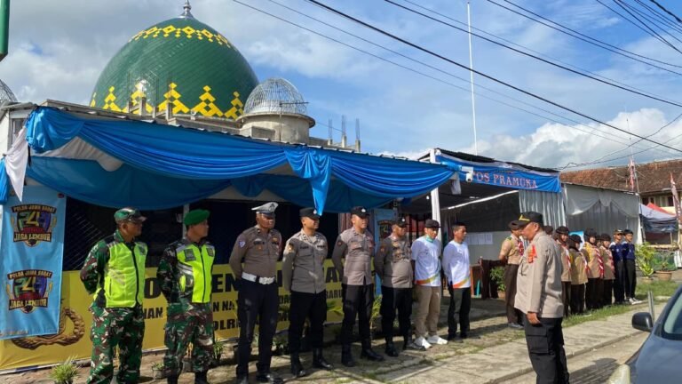 Cek Kesiapan Ops Lilin Lodaya 2025, Personel Pos Pam Banjarsari Lakukan Apel Pagi