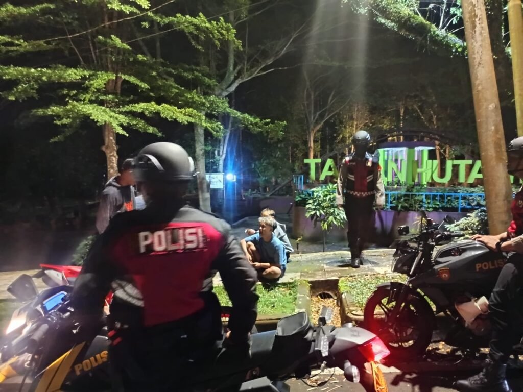Cipkon Libur Nataru, Satgas Preventif Ops Lilin Lodaya Patroli di Area BMX Ciamis
