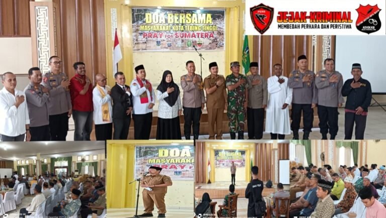 Pemko Tebingtinggi Adakan Doa Bersama “PRAY FOR SUMATERA” Sebagai Empati Tragedi Bencana Alam Sumatera
