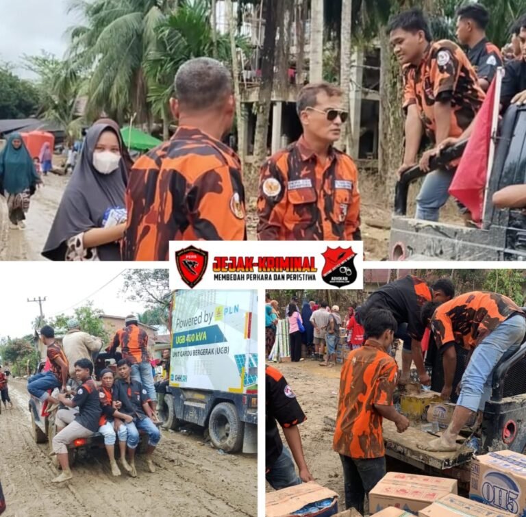 Ketua MPC Pemuda Pancasila Kota Tebingtinggi Berikan Apresiasi Terhadap Anggota Relawannya Dalam Penyaluran Donasi Banjir Bandang Aceh Tamiang