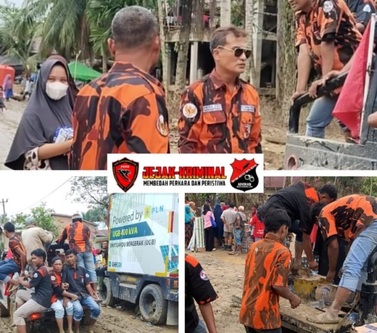 Ketua MPC Pemuda Pancasila Kota Tebingtinggi Berikan Apresiasi Terhadap Anggota Relawannya Dalam Penyaluran Donasi Banjir Bandang Aceh Tamiang