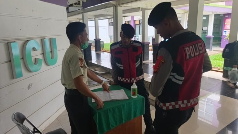 Sat Samapta Polres Ciamis Intensifkan Patroli Dialogis di RSUD Ciamis, Wujud Nyata Kehadiran Polri Jaga Keamanan Publik