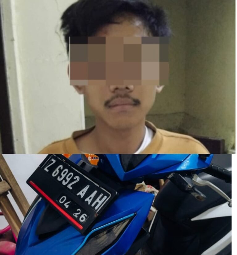 Satu Orang Curanmor di Cigadog Digagalkan, Polsek Cikelet Amankan Pelaku