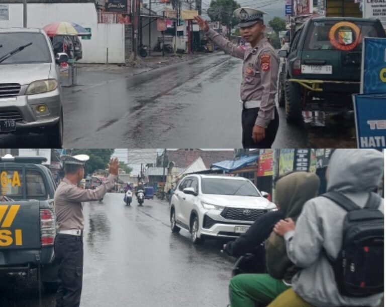 Cegah Kemacetan Polsek Samarang Lakukan Pengaturan Lalu Lintas Di Jam Rawan Sore Hari