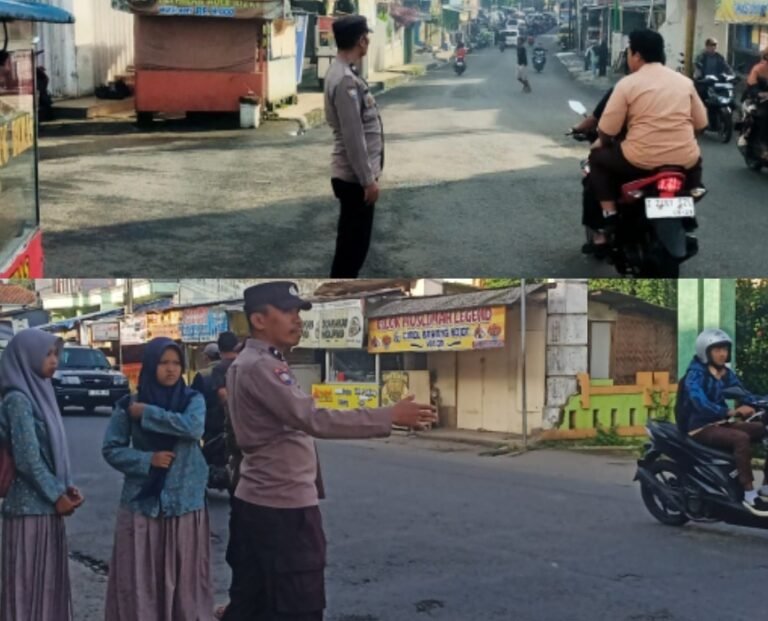 Polsek Samarang Makin Inten Dalam Giat Pengaturan Lalu Lintas, Di Wilayah Kec Samarang
