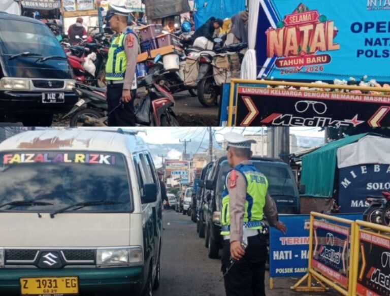 Polsek Samarang Giat Lakukan Pengaturan Lalu Lintas Pagi, Di Titik Rawan Kemacetan