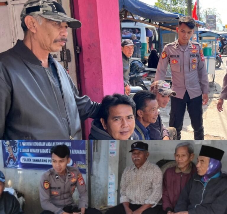 Anggota Siaga Polsek Samarang Sosialisasi Penyebaran Maklumat Kapolda Jabar, Terkait Premanisme Balapan Liar dan Geng Motor