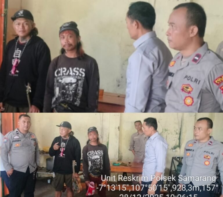Anggota Siaga Mako Dang Unit Reskrim Polsek Samarang Gencar Sosialisasi Maklumat Kapolda Jabar, Terkait Penanganan Premanisme Geng Motor.