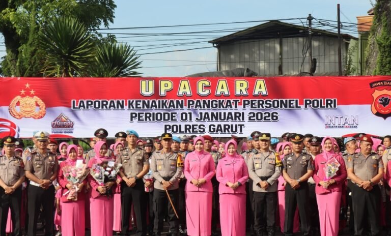 139 Personel Naik Pangkat, Kapolres Garut Tekankan Profesionalisme dan Pengabdian