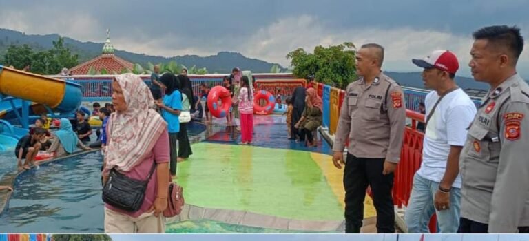 Libur Nataru, Sat Binmas Polres Ciamis Patroli dan Awasi Area Obyek Wisata di Ciamis