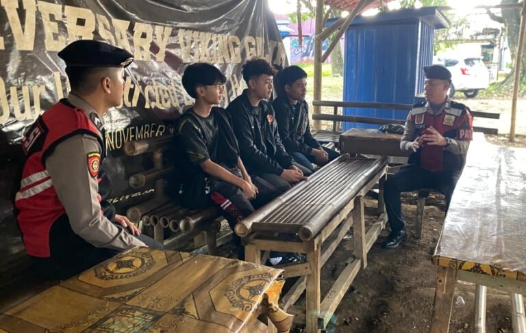 Jaga Harkamtibmas, Sat Samapta Polres Ciamis Perkuat Sinergitas Bareng Viking Galuh Ciamis