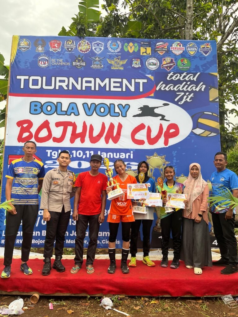 Polsek Ciamis Polres Ciamis Monitoring Finap Turnamen Bola Volly Bojhun Cup U-12