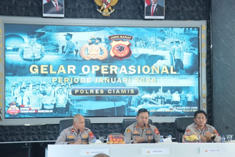 Kapolres Ciamis Tekankan Penguatan Kinerja dan Pelayanan Masyarakat dalam Gelar Operasional Kamtibmas