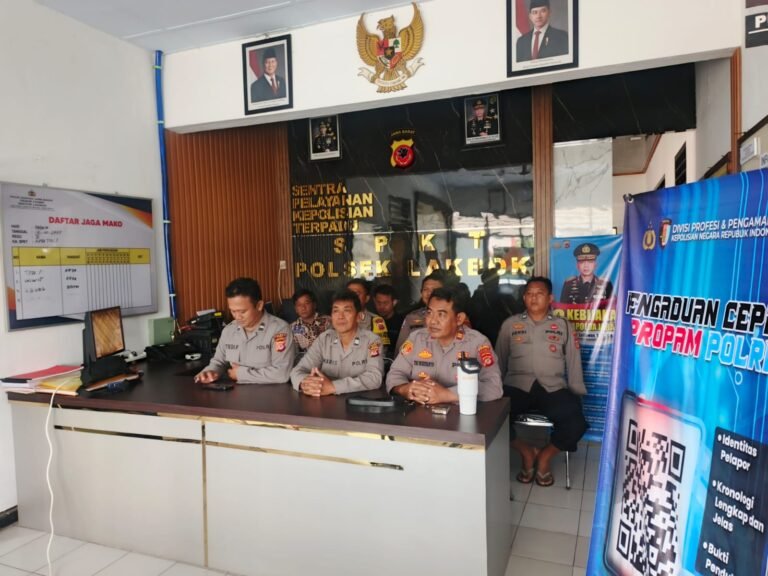 Polsek Lakbok Perkuat Pembinaan Mental Personel Melalui Binrohtal Jelang Peringatan Isra Mi’raj