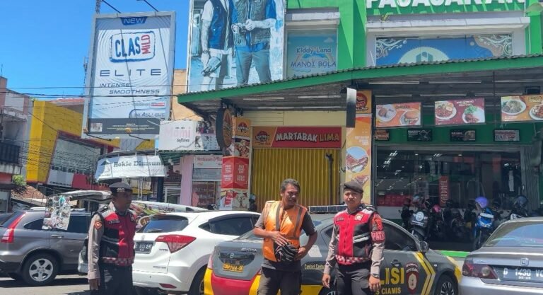 Berikan Rasa Aman, Sat Samapta Polres Ciamis Beri Himbauan Kamtibmas ke Warga