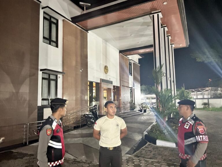 Cipkon di Bahaya Kriminalitas, Sat Samapta Polres Ciamis Patroli Dialogis ke Pengadilan Agama