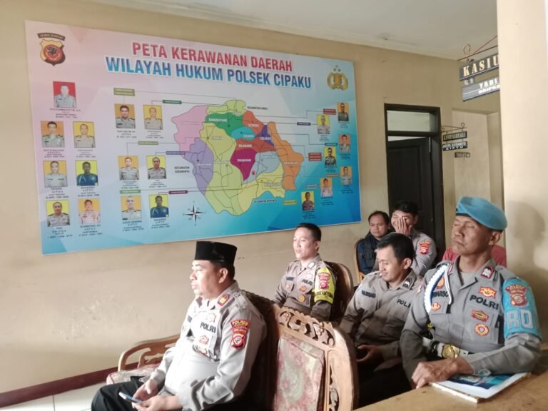 Polsek Cipaku Perkuat Pembinaan Mental Personel Melalui Binrohtal, Wujud Polri Humanis dan Religius