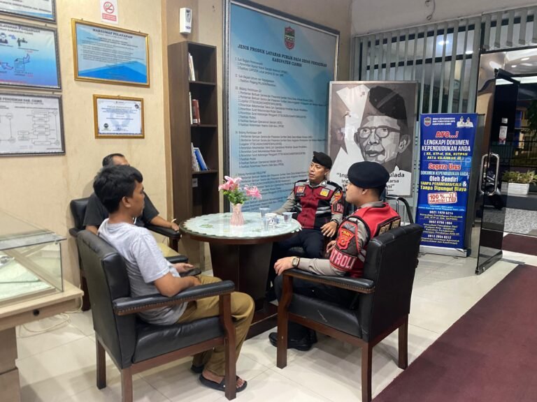 Cipkon di Bahaya Kriminalitas, Sat Samapta Polres Ciamis Patroli Kamtibmas ke Kantor Pemerintahan