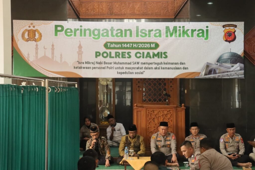 Polres Ciamis Peringati Isra Mi’raj 1447 H, Perkuat Keimanan Personel Polri untuk Pelayanan Humanis kepada Masyarakat