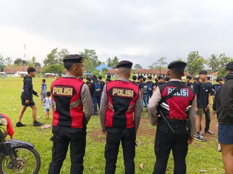 Polres Ciamis Beri Pengamanan Turnamen Sepak Bola Tut Wuri Handayani Cup