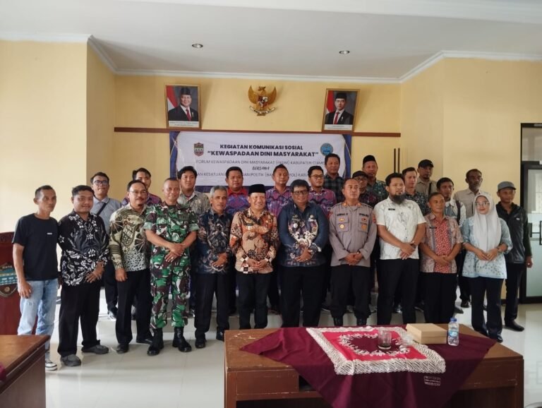Kapolsek Banjarsari Hadiri Komunikasi Sosial Forum Kewaspadaan Dini Masyarakat di Banjarsari
