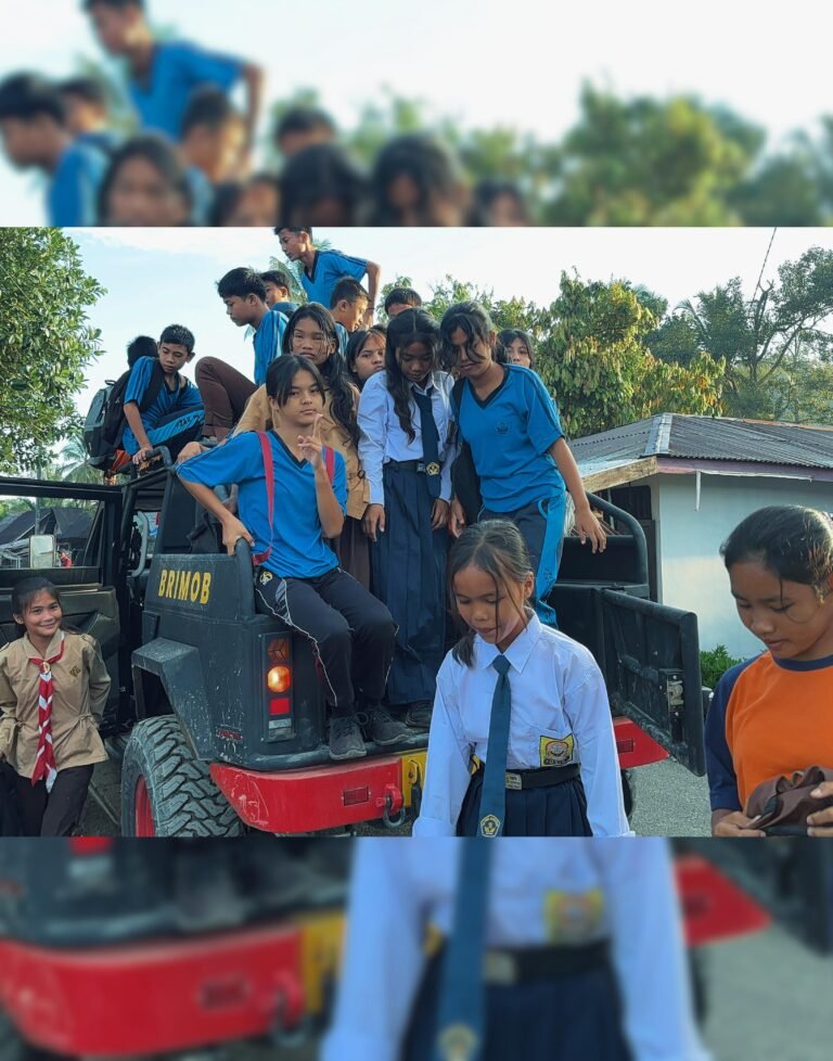 Pasca Bencana Banjir dan Longsor, Brimob Sumut Pastikan Anak-Anak Garoga Tetap Bersekolah