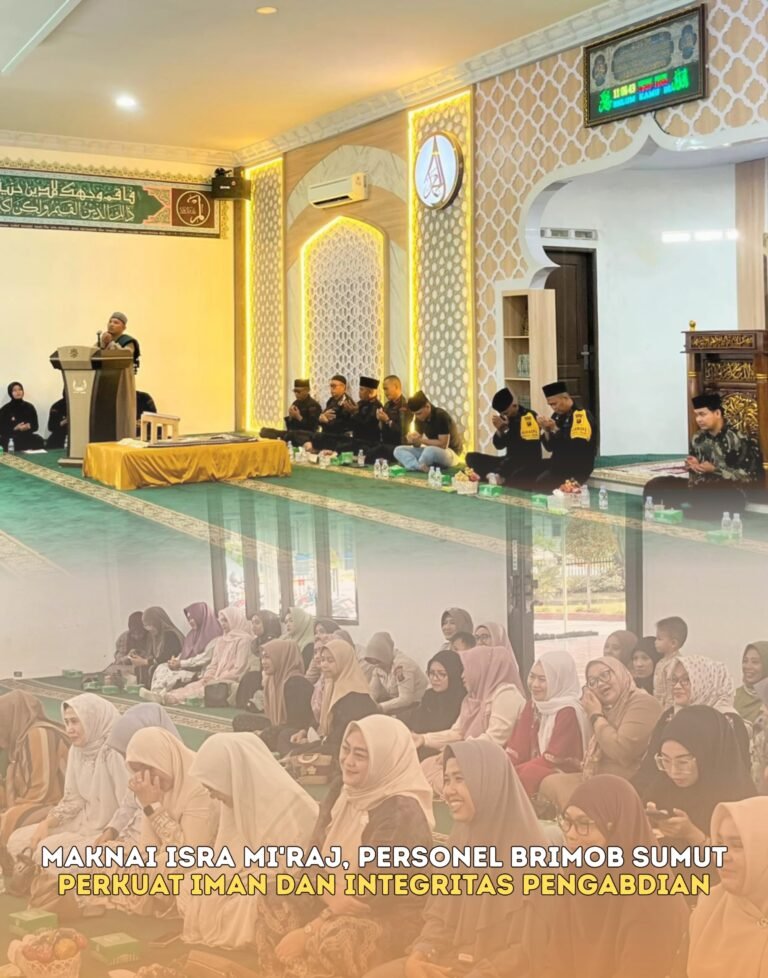 Maknai Isra Mi’raj, Personel Brimob Sumut Perkuat Iman dan Integritas Pengabdian