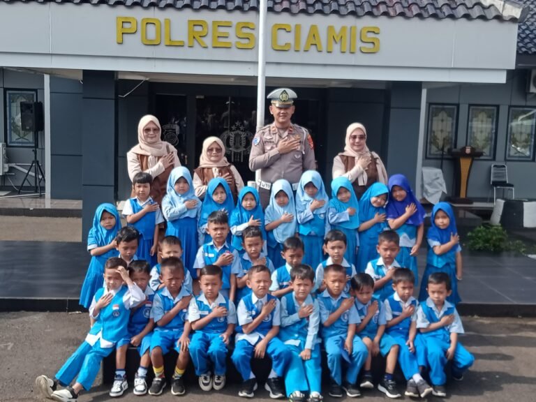 Satlantas Polres Ciamis Gelar Polisi Sahabat Anak, Wujud Peran Polri Tanamkan Keselamatan Berlalu Lintas Sejak Dini