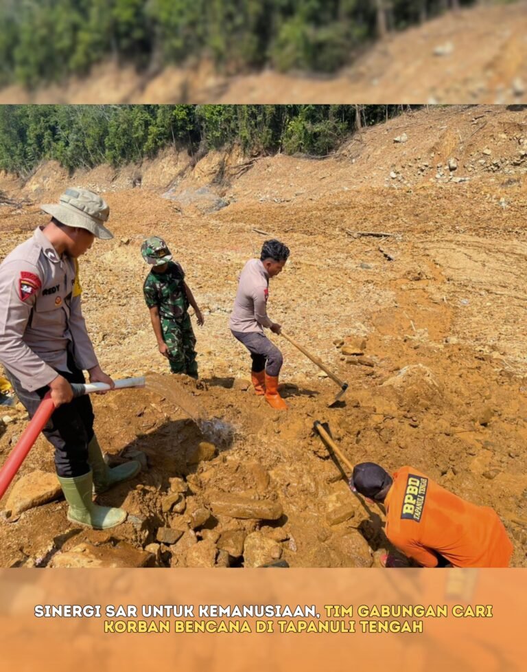 Sinergi SAR untuk Kemanusiaan, Tim Gabungan Cari Korban Bencana di Tapanuli Tengah