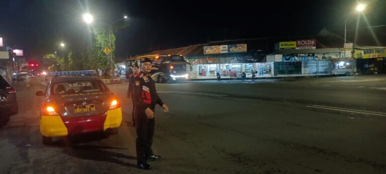 Cegah Balapan Liar, Samapta Polres Ciamis Intens Lakukan Patroli dan Stasioner di Jalanan Pusat Kota