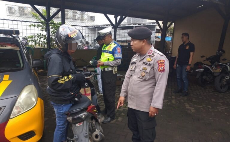 Polsek Limbangan Tertibkan Knalpot Tidak Standar, Wujudkan Kamseltibcarlantas dan Kenyamanan Warga