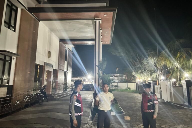 Cipkon di Bahaya Kriminalitas, Sat Samapta Polres Ciamis Patroli Dialogis ke Pengadilan Agama