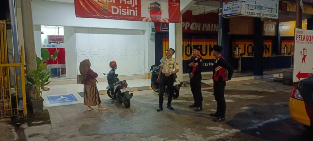 Sat Samapta Polres Ciamis Patroli ke Obvit di Jam Rawan, Kantor Perbankan Jadi Sasaran