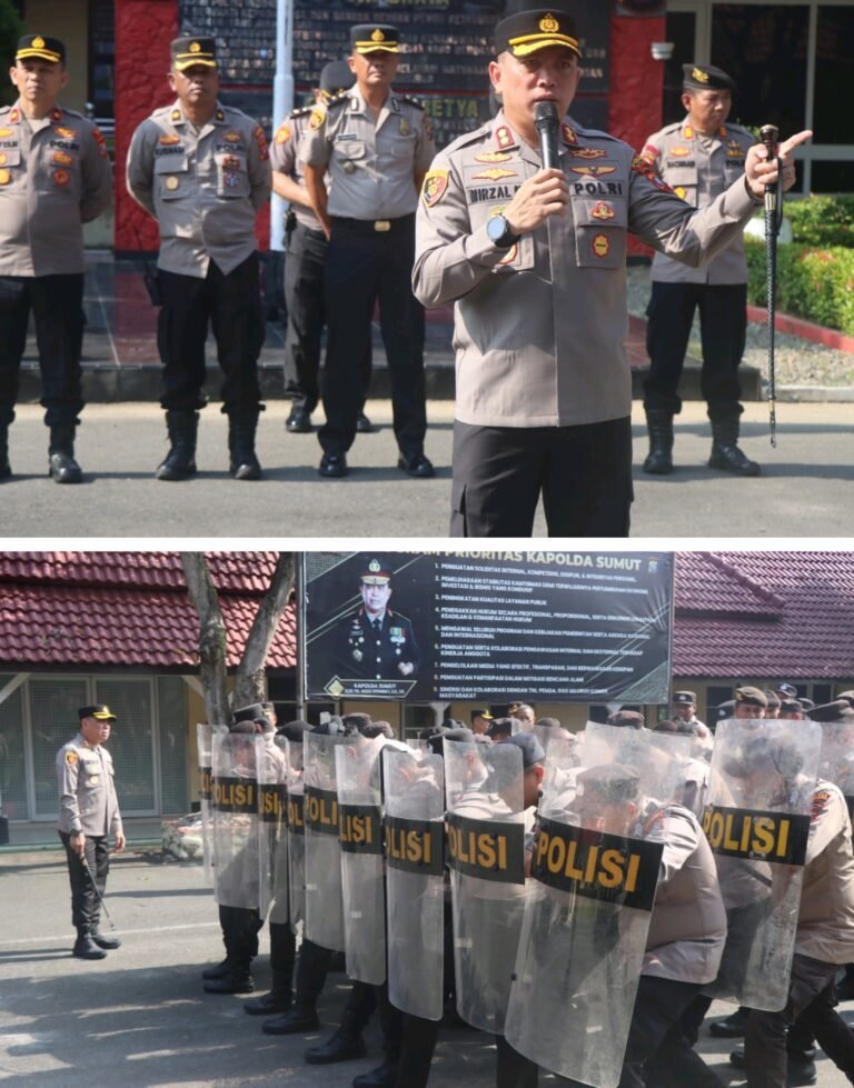 Polres Binjai Siapkan Pasukan Dalmas Guna Antisipasi Kamtibmas