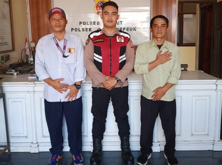 Gelar Silahturahmi Ke Polsek Pameungpeuk, Bripda Mohammad Paisal Sambut Baik Media Jejak-Kriminal