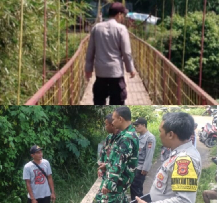 Polsek Karangpawitan Lakukan Pencarian Korban Hanyut di Sungai Cimanuk